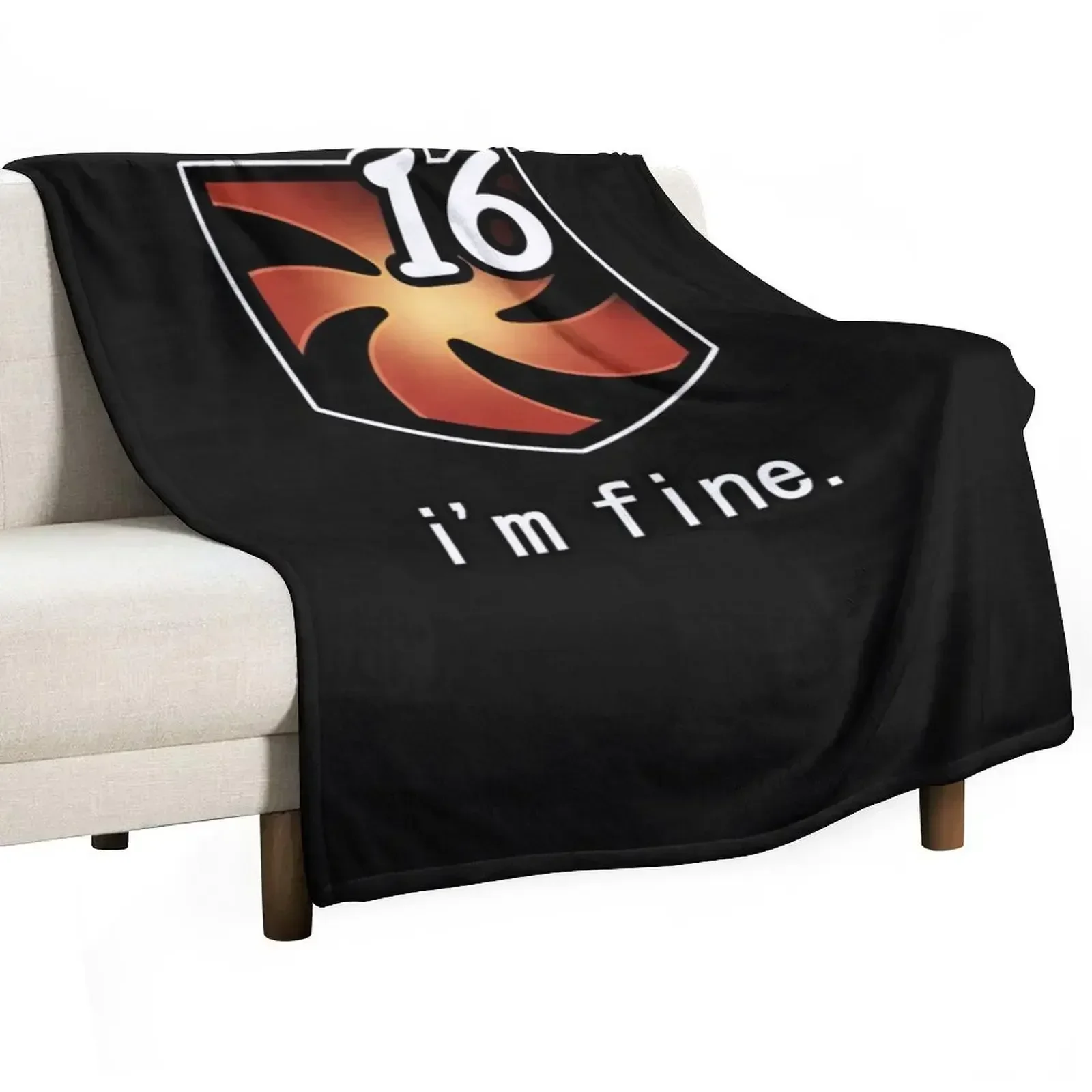 

I'm Fine Vuln Stacks Throw Blanket Bed covers Sofa Soft Blankets