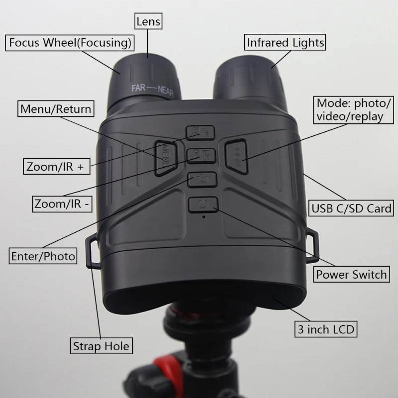 Nouveau HotNV4000 dispositif de Vision nocturne infrarouge extérieur HD4KBinoculars caméra de surveillance
