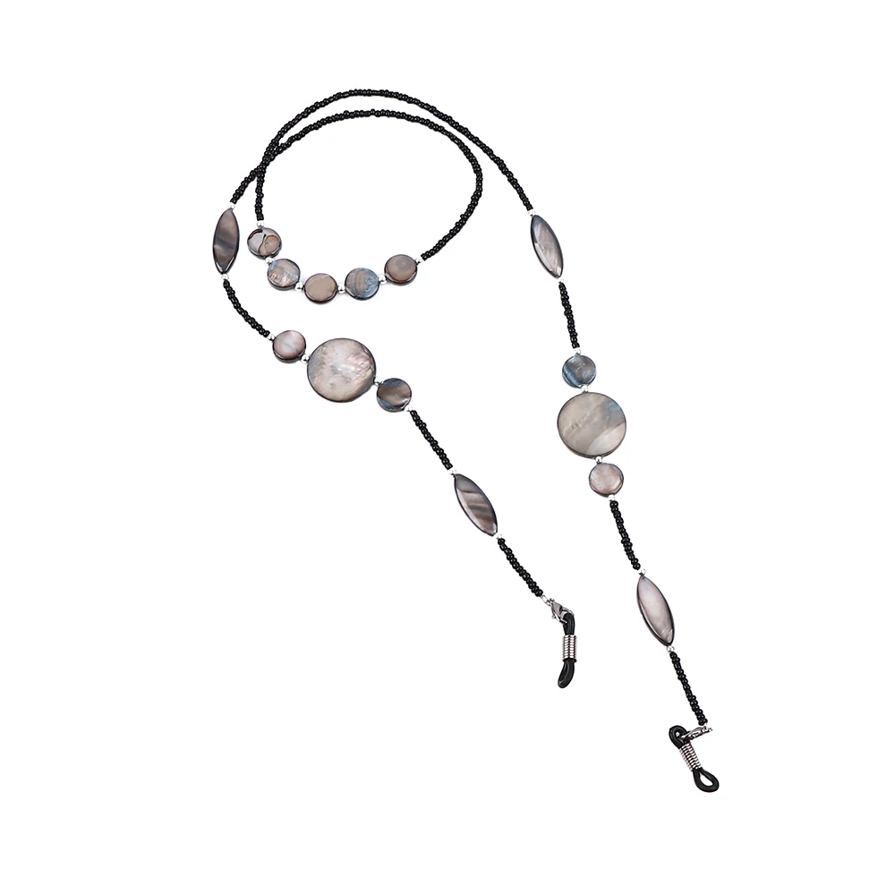 Fashion Shell Beads Cords Glass Beads Beaded Eyeglass Lanyard Sunglasses Chain Glasses Chain Eyewear Retainer
