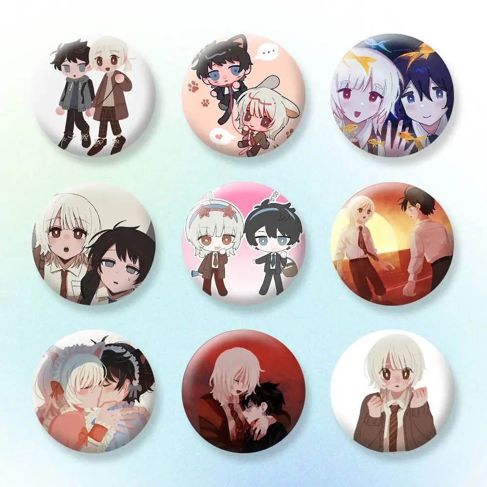 

Anime S-Saihate Station Badges Creative Tinplate Button PinsBrooch Badge Clothes Backpack