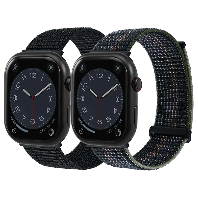 Nylon Loop Strap for Apple Watch Bands 42mm 46mm 44mm 40mm 41mm 45mm Bracelet iWatch Series 11 10 9 8 7 6 5 SE Ultra 3 2 49mm