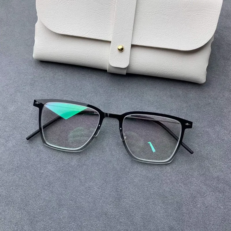 Ultra-light Fashion Box for Men and Women 6554 Thin Legs Wide Frame Flat Myopia Glasses Anti-blue Discoloration Presbyopia