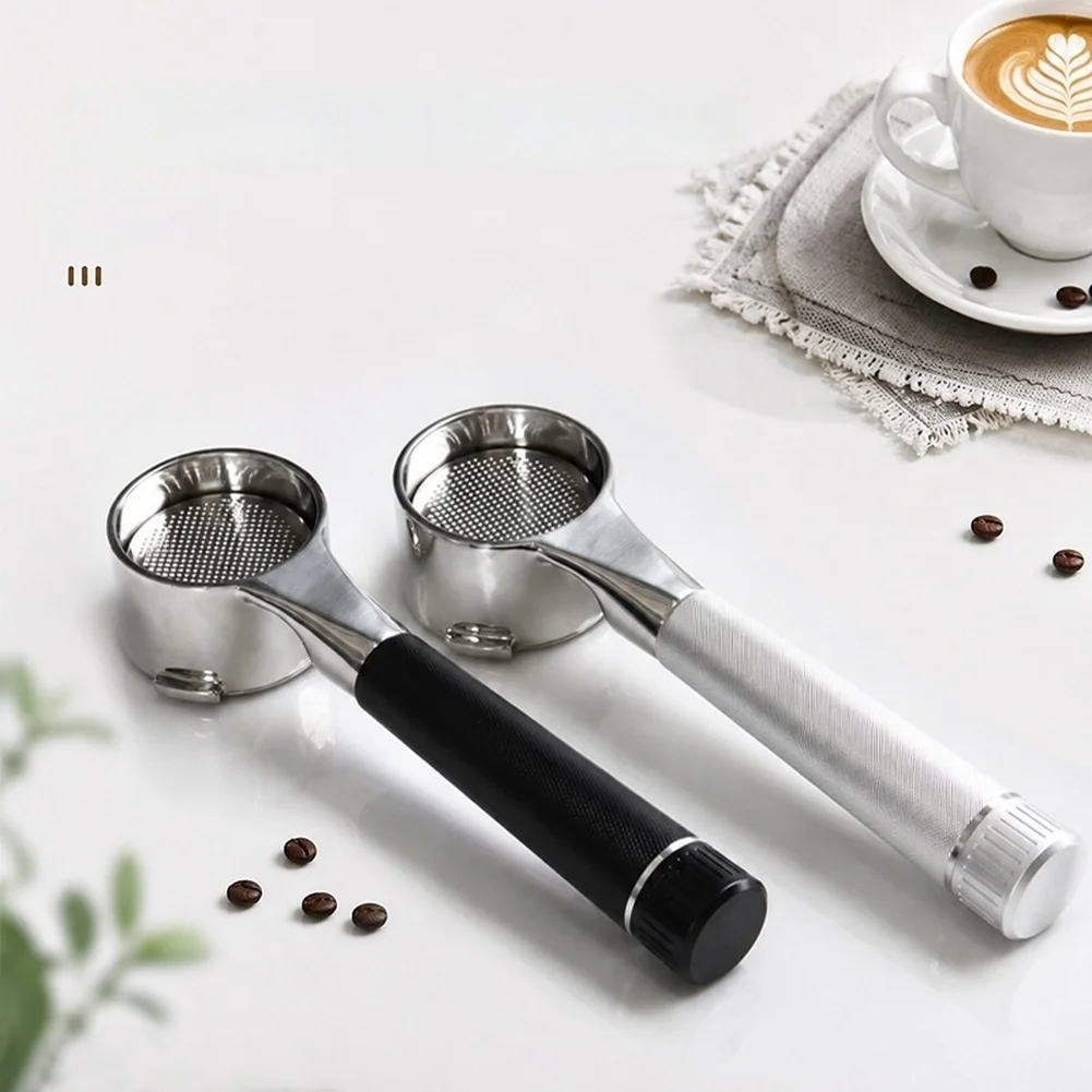 51mm Practical New Stainless Steel Bottomless Brew Holder With Filter Basket Reusable Home Coffee Extraction Brewing Accessory