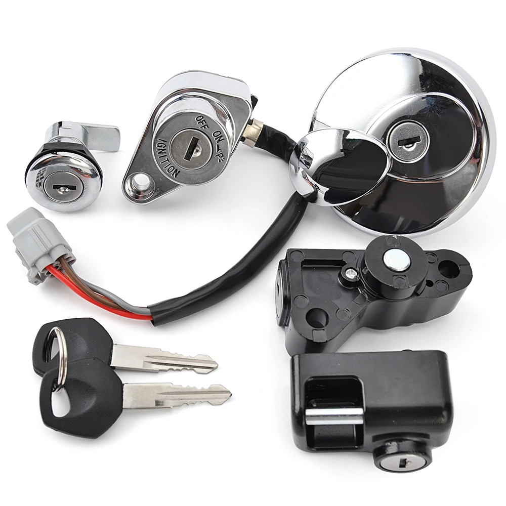 Ignition Switch Fuel Gas Cap Seat Lock Set for Suzuki Boulevard Intruder C109R C1800R 37000-22880 37000-22881 37000-22890