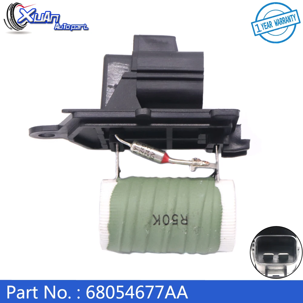 XUAN Car Engine Cooling Fan Resistor 68054677AA For Dodge JOURNEY 09-19 For Grand Caravan 2020 For Chrysler Town&Country 08-2016