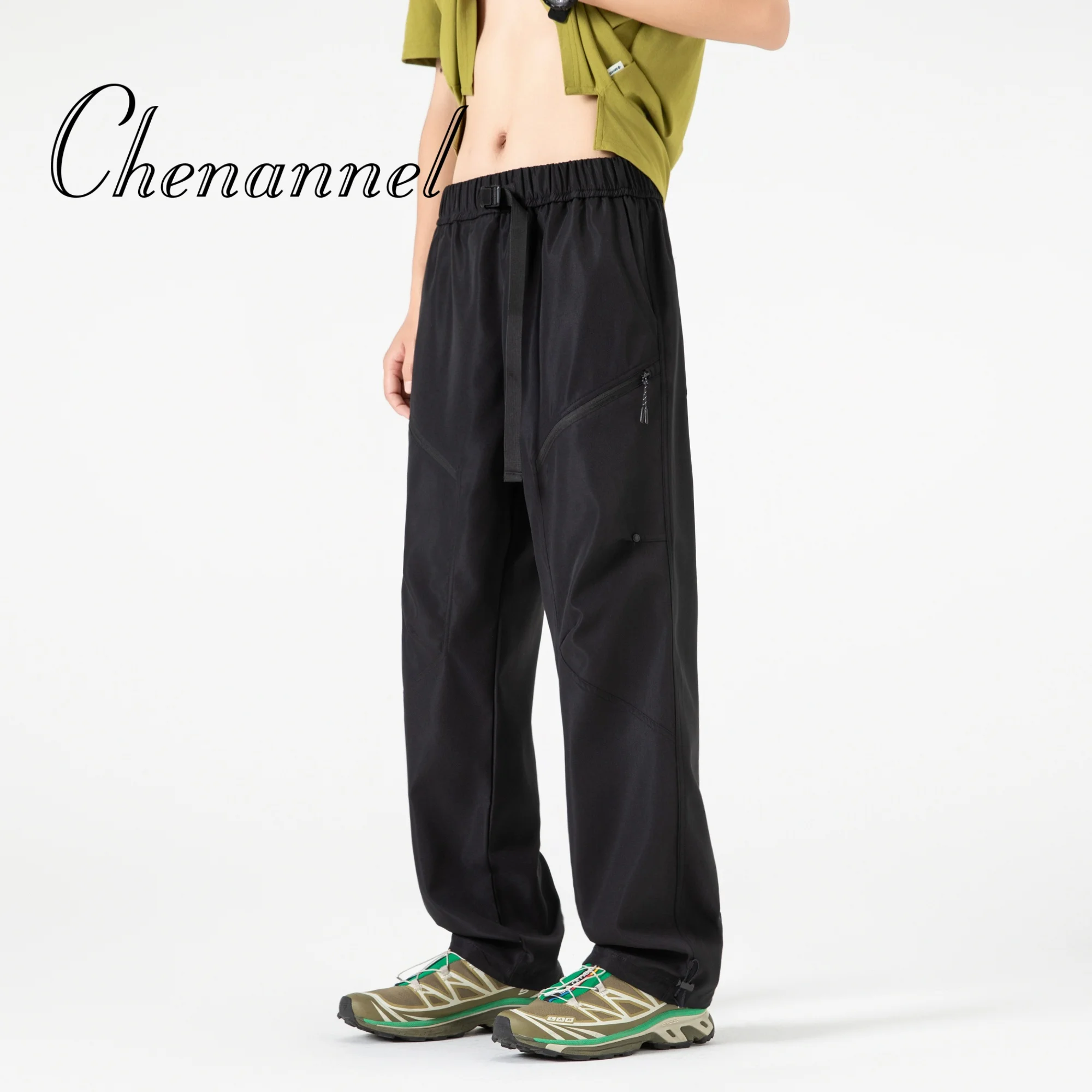 

Spring Summer Baggy Men's Straight Cargo Pants Y2k Vintage Fashion Korean Style High Quality Male Trousers