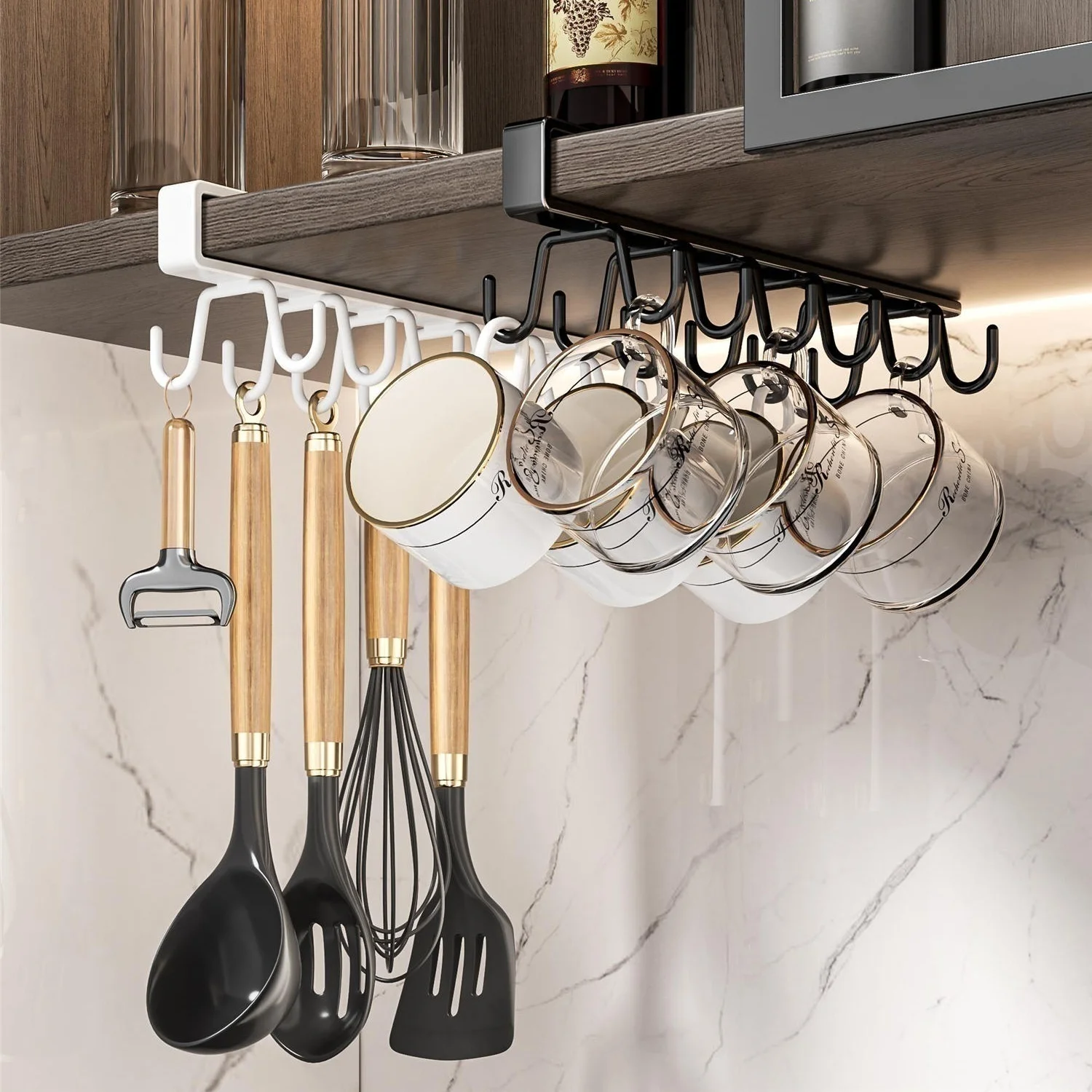 Telescopic Punch‑Free Pull‑Out Retractable Clothes Rod Cabinet Mount Wardrobe Closet Hanger Organizer