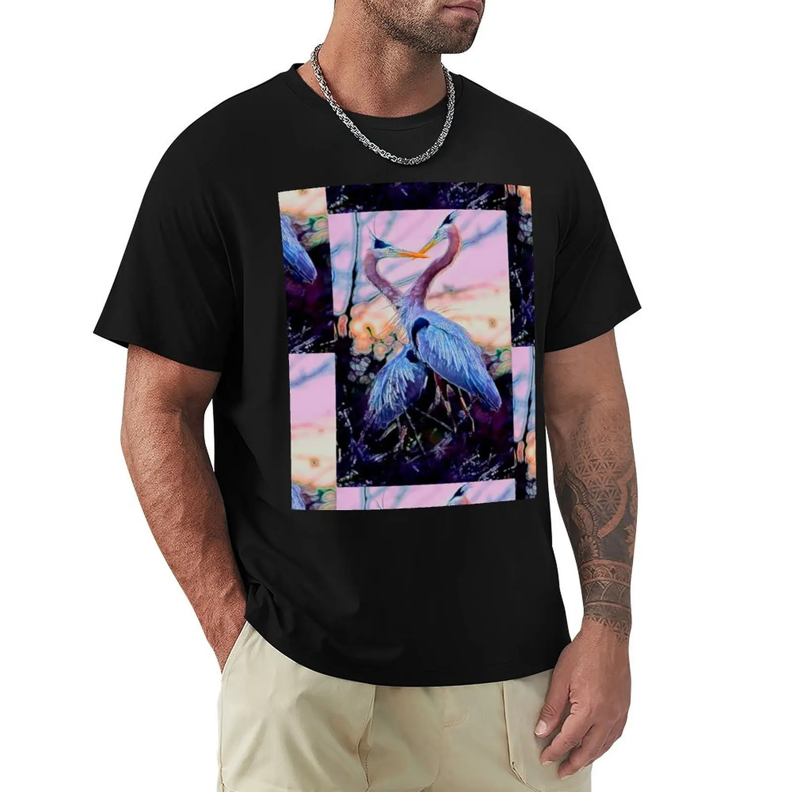 

BLUE HERONS T-Shirt Funny t-shirt sublime man clothes funny meme t-shirts mens big and tall t shirts