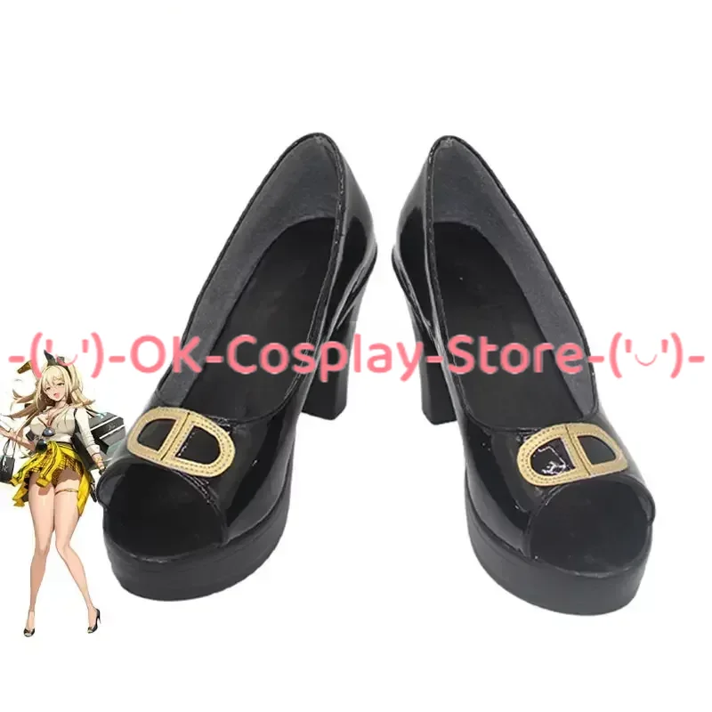 

NIKKE The Goddess of Victory Ruffie Cosplay Shoes High Heel PU Leather Shoes Cosplay Prop Halloween Carnival Boots Custom Made