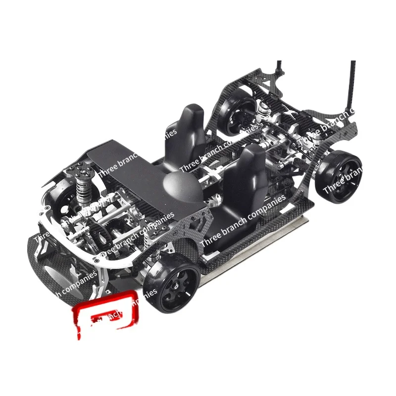 FJ9 1/10 плоская рама из углеродного волокна, полный привод, дрифт-автомобиль