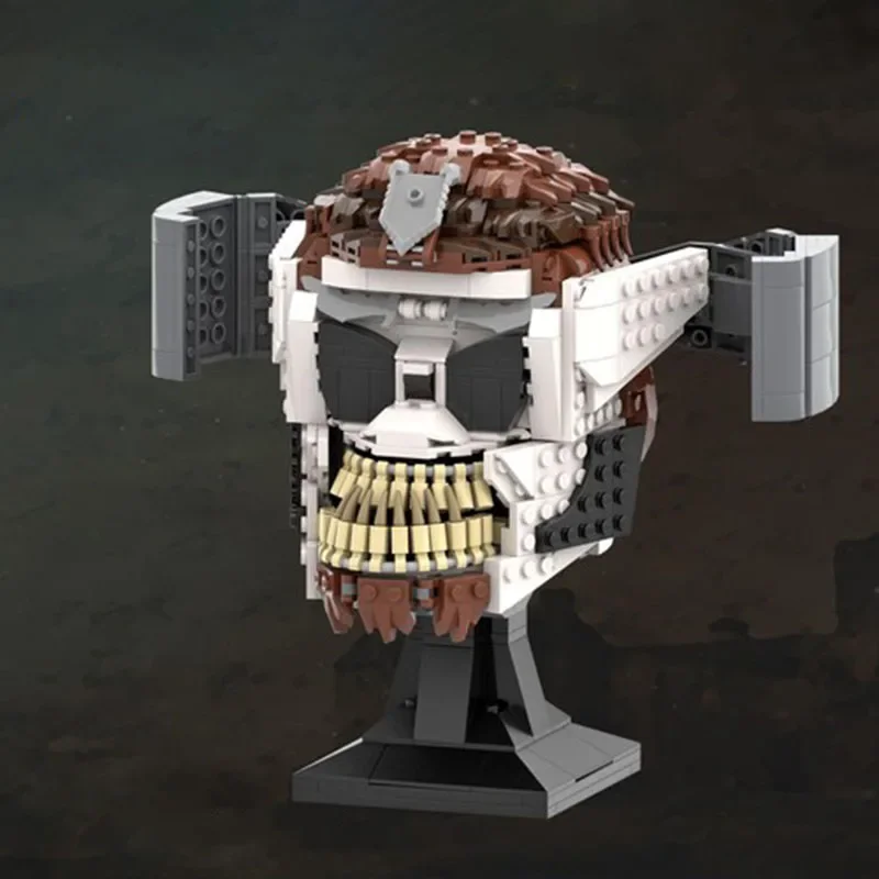 

718PCS MOC Science Fiction Movie General Kael Helmet Series Building Blocks Model Festival Children Gifts