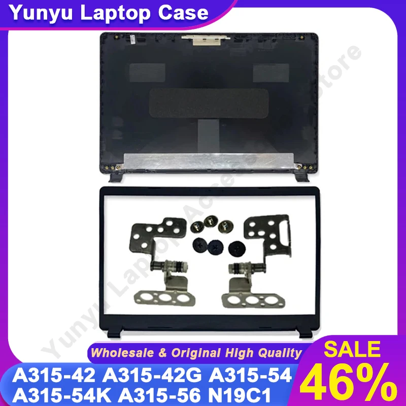 

For Aspire 3 A315-42 A315-42G A315-54 A315-54K A315-56 N19C1 LAPTOP NEW Cover LCD Back Cover Front Bezel Topcase Hinges Black
