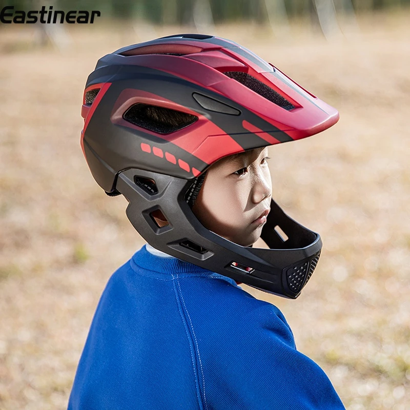 Eastinear High Quality Children's Bicycle Helmet Full Face Detachable Children's Outdoor Balance Car Skateboard Safety Helmet