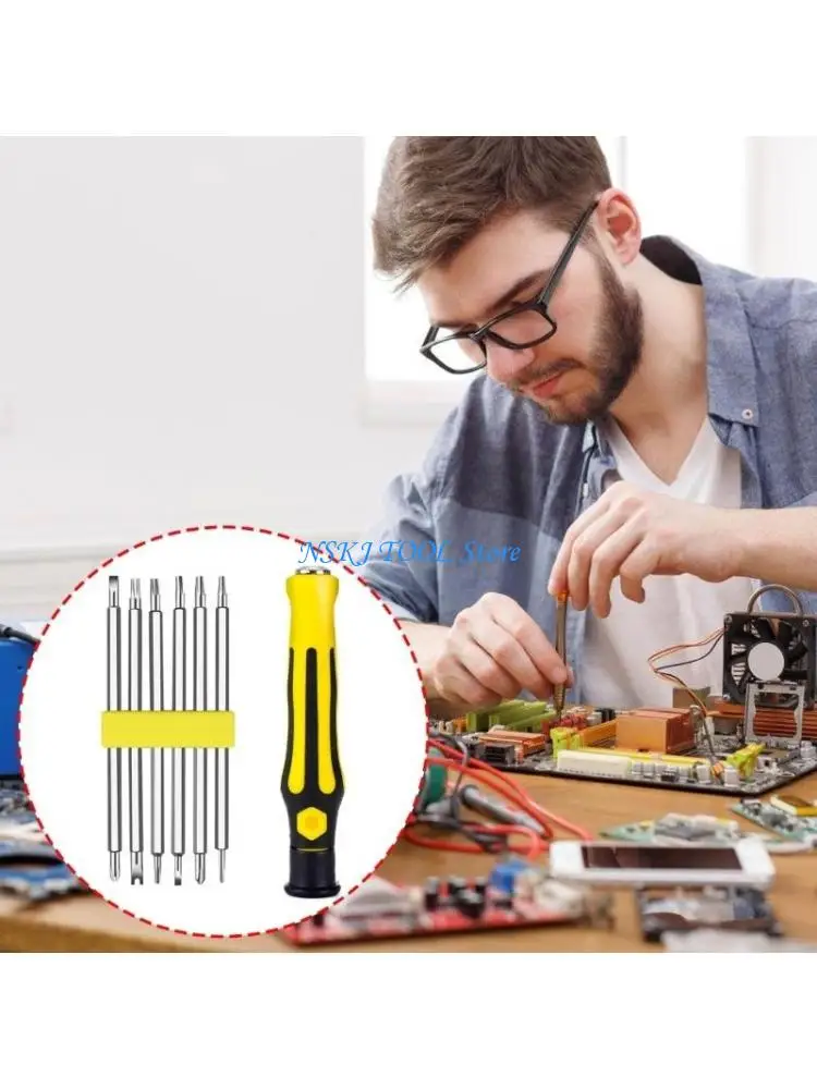

L8RC 12 in 1 Multifunctional Household Screwdriver Set Head Opening Repairing
