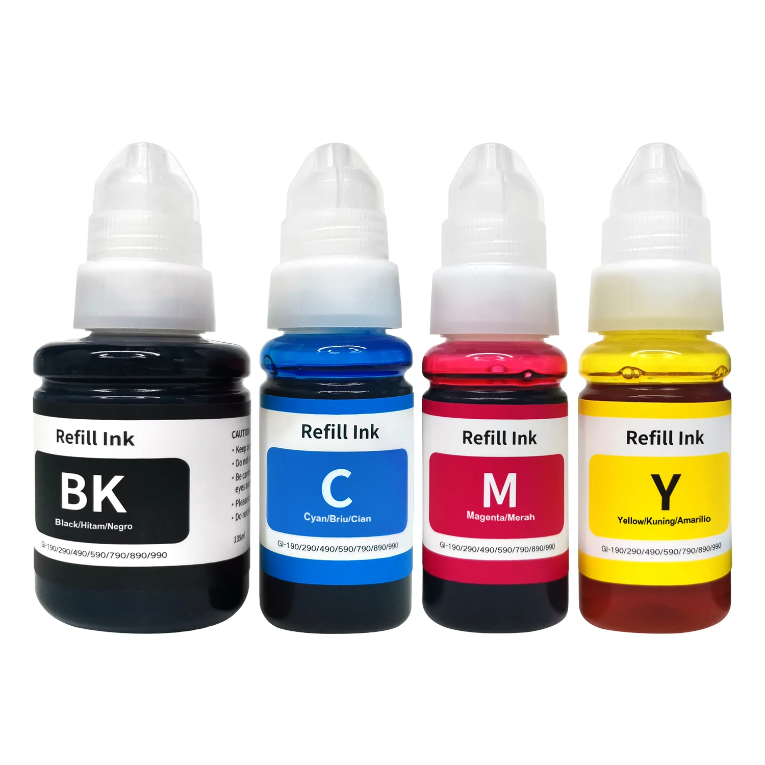 CN GI190 GI490 GI590 GI990 Dye Ink Refill Kits for G1400 G2400 G3400 G1100 G2100 G3100