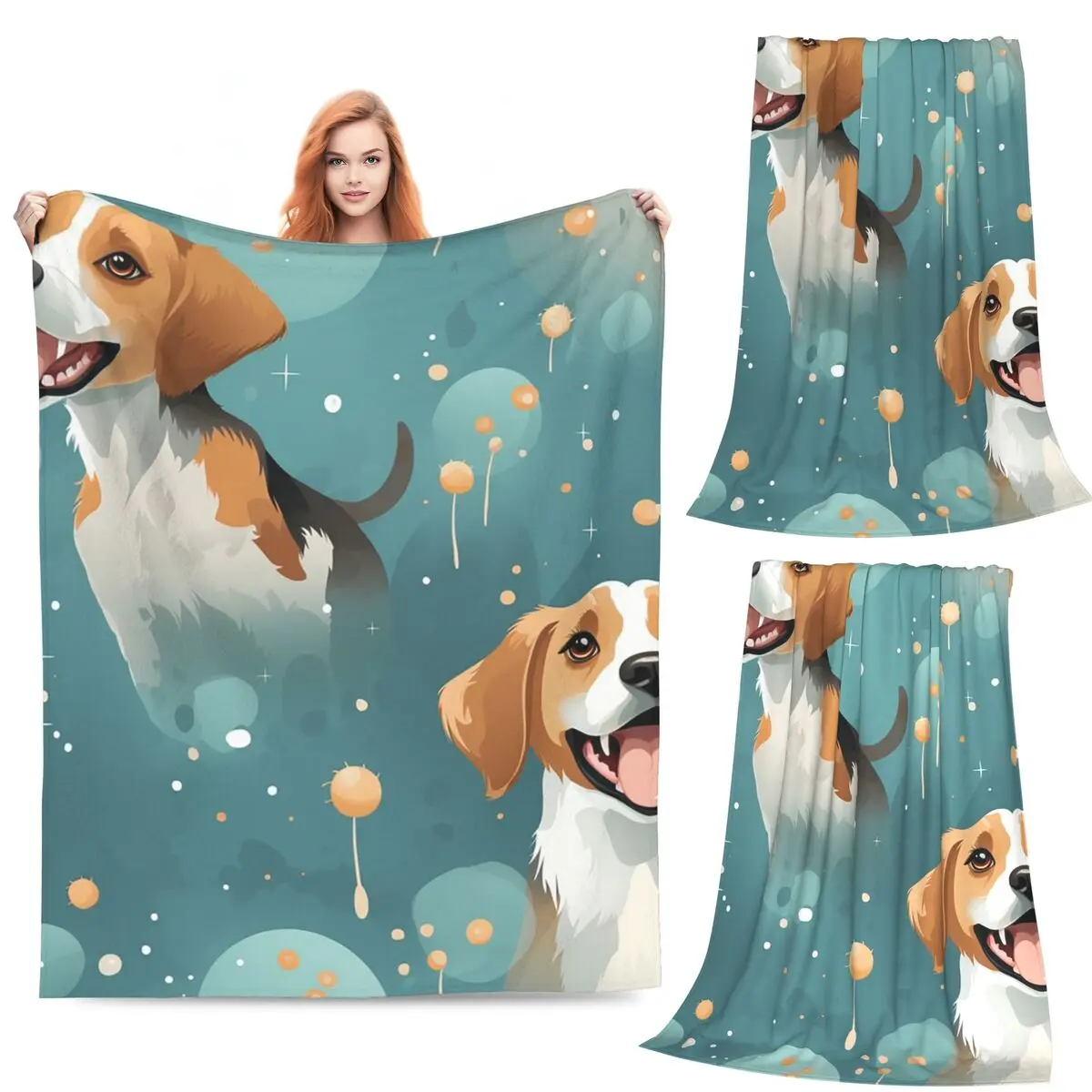 

Пес Бигль с искрями, боди, энергичная собачья игристь, одеяла, фланелевое одеяло для дивана, дышащие пледы, покрывало