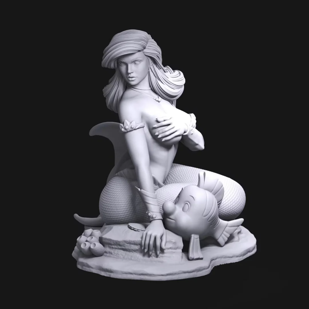 

Масштаб 1/24, фигурка из смолы, Русалочка, Ai Lier Nsfw edition, сборная модель, комплект, разобранная и неокрашенная игрушка для 3D-печати