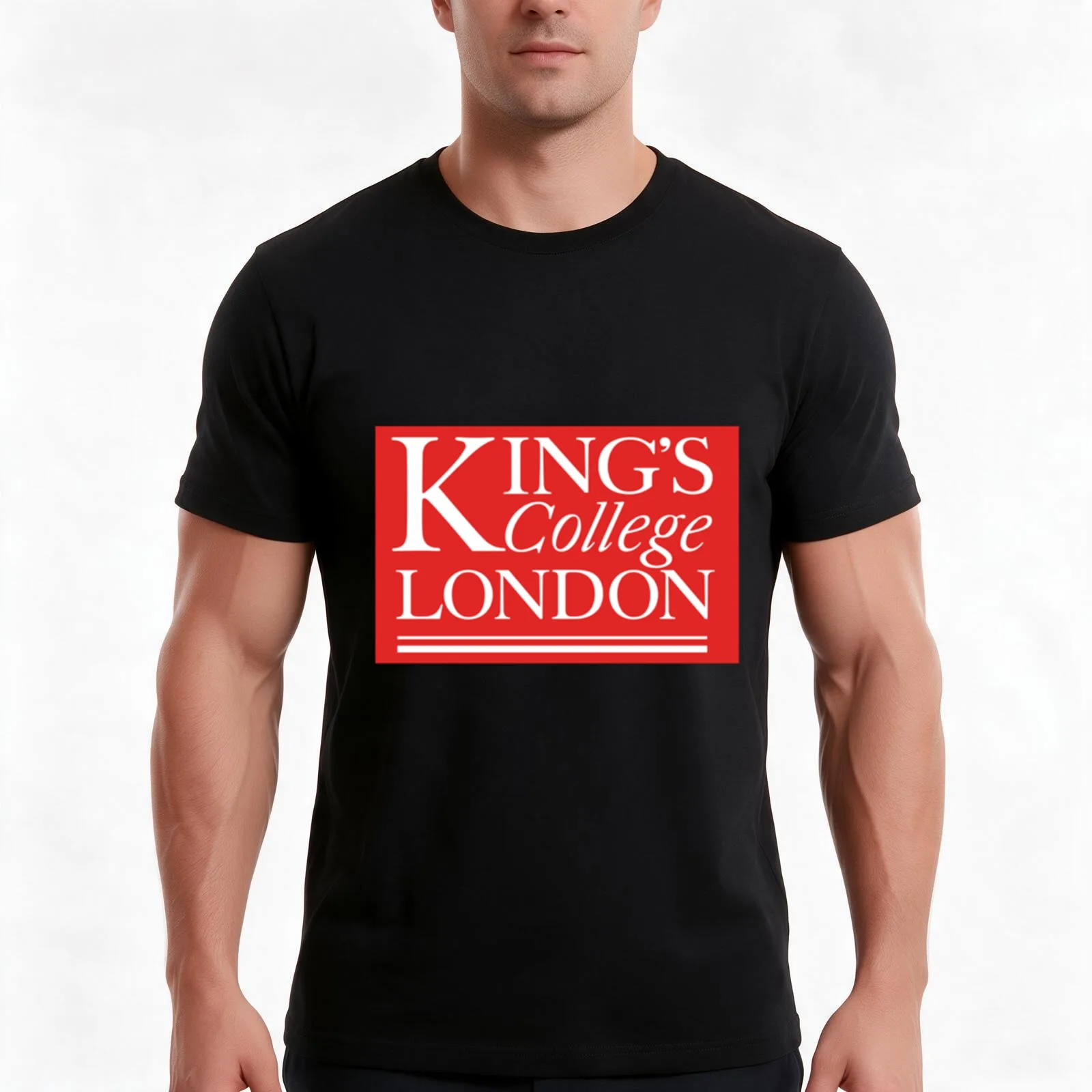 King_s College London (KCL) T-Shirt, Summer Casual Cotton Tee, Oversized Streetwear Tops, Vintage Graphic Print, 100% Cotton