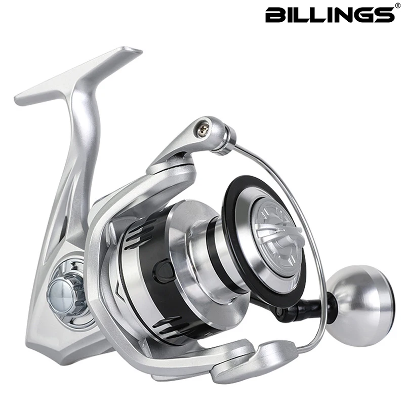BILLINGS Spinning Reel,1000-7000 Spinning Fishing Reel,12KG Max Drag,5.2:1 Gear Ratio,Metal Spool&Grip,for Freshwater Saltwater