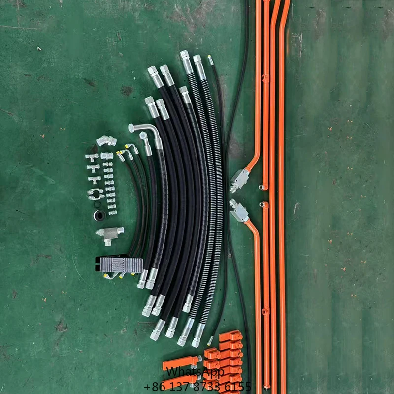 Excavator Aux Pipe Line Hydraulic Rock Breaker Hammer Piping Kits For ZX210-3 ZX210-5G