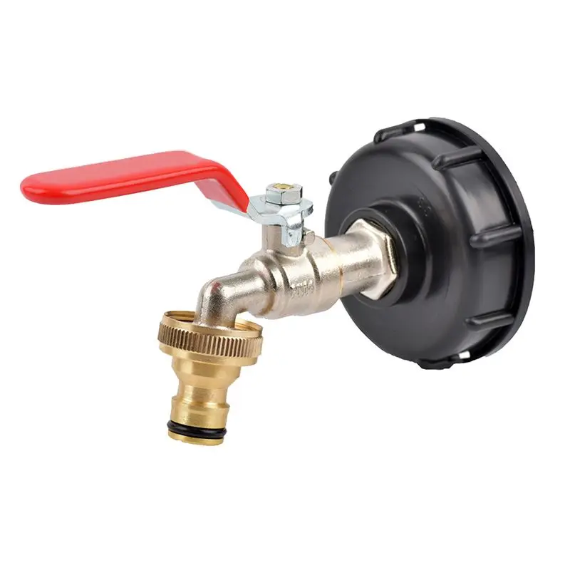Rank! IBC Tank Alloy Tap Adapter S60X6 Coarse Thread Valve Fittings Garden Hose Connector Metal Drain Tool