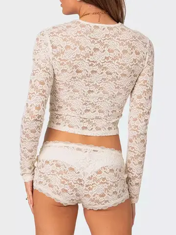 Damski 2-częściowy zestaw Seksowny top z falbaną na ramiączkach i szorty z wysokim stanem Casualowe letnie stroje plażowe