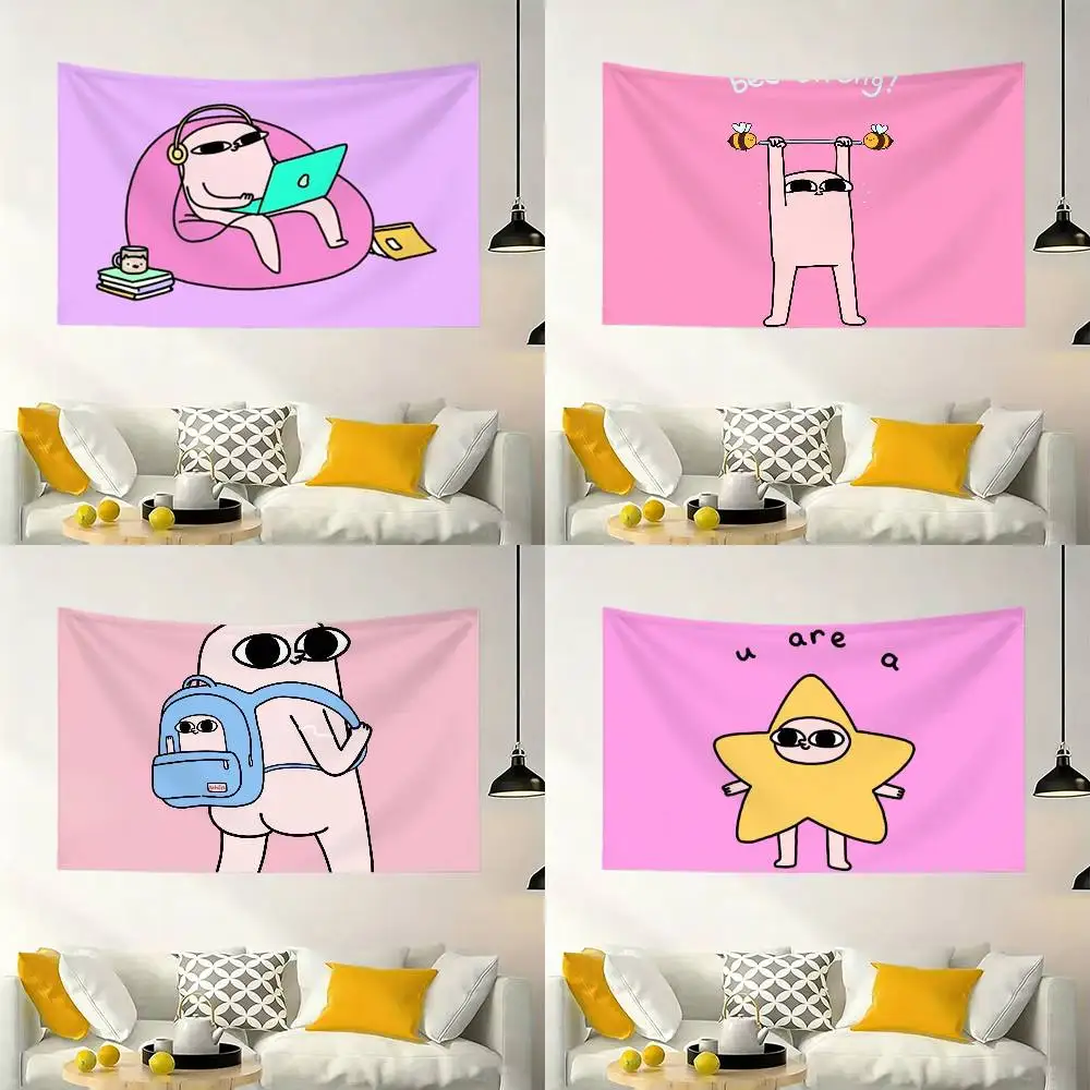 

Cartoon K-Ketnipz Cute Flag Outdoor Decorations for Bedrooms Home Decor Items Decoration Banners
