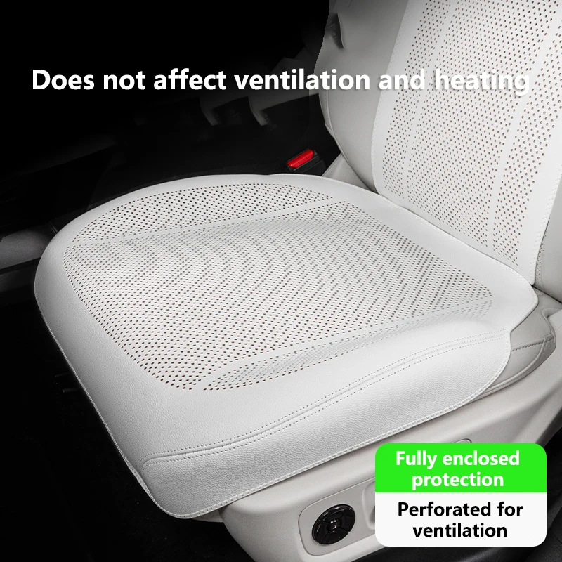 Universal Car Seat Cushion Cover for Summer All-Season Ventilated Breathable Perforated Back Cover Car Seat Cushion