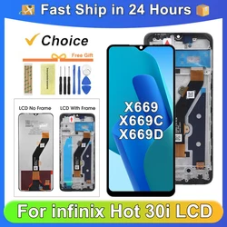 OEM For Infinix Hot 30i For 6.56''Hot30i X669 X669C X669D LCD Display Touch Screen Digitizer Assembly Replacement