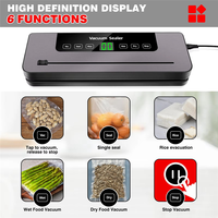 NDIN-US Electric Automatic Vacuum Sealer Sealing Machine For Food Storage Dry/Wet Packaging Includes 10 Free Bags