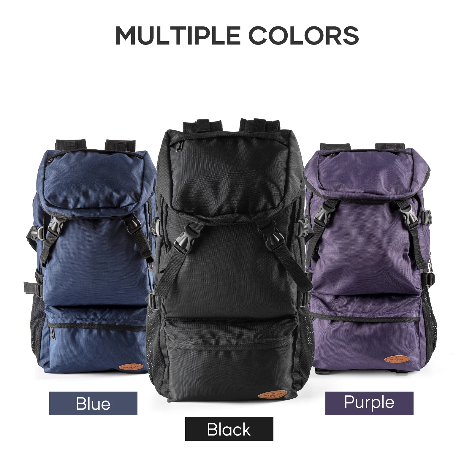 Mochila de viaje para senderismo de 50L, mochila ligera impermeable para deportes al aire libre, escalada, Trekking, Camping, hombres y mujeres