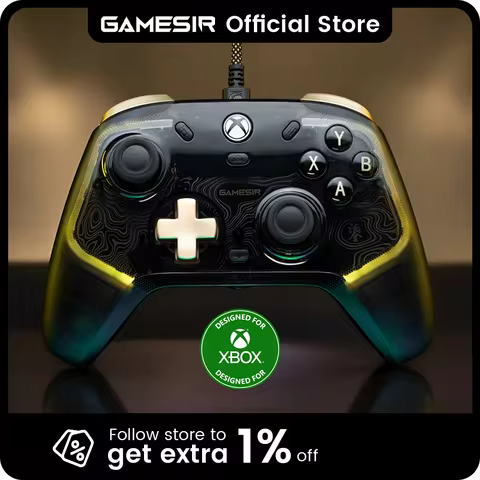 Controle GameSir Kaleid Flux para Xbox com sensor Hall Effect, compatível com Xbox Series X, Xbox Series S, Xbox One e PC.