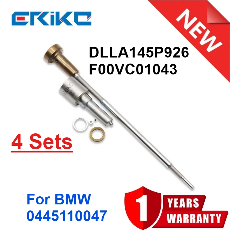 Injector Repair Kits DLLA145P926 Valve F00VC01043 Fits E39 E46 330d 530d X5 730d 7785984 for BMW 0445110047 0 445 110 047