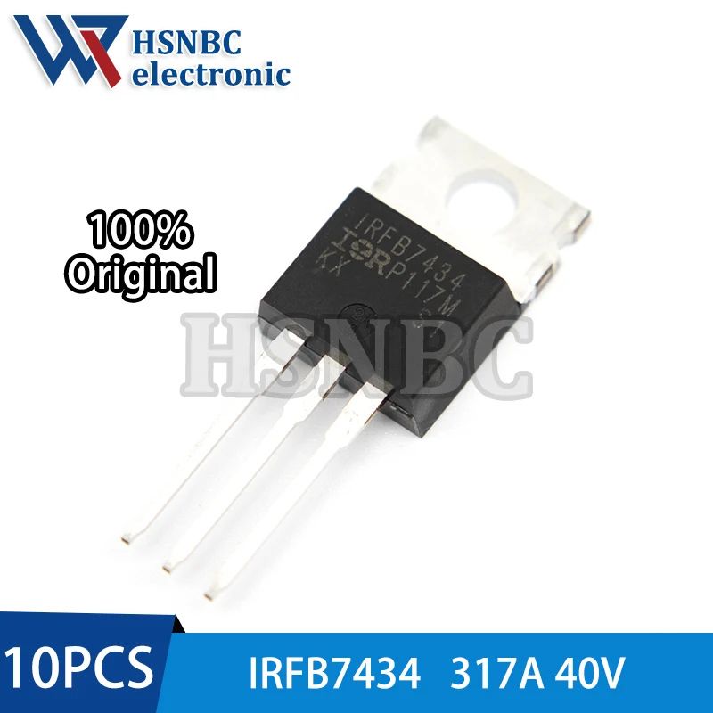 

10PCS IRFB7434 IRFB7434PBF TO-220 317A 40V N-channel Power MOSFET Transistor 100% New Original