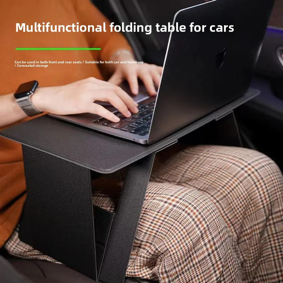 Multifunctional Foldable Car Table Backseat Laptop Desk Home & Car Dual Use Portable Auto Storage Tray