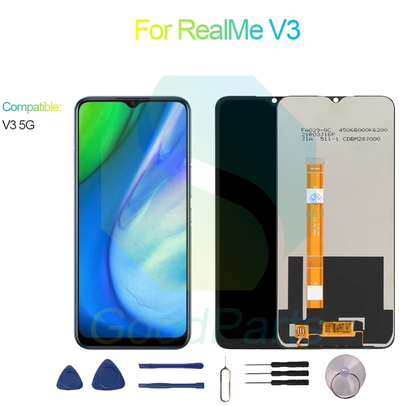 

For RealMe V3 5G LCD Display Screen 6.5" V3 5G Touch Digitizer Assembly Replacement