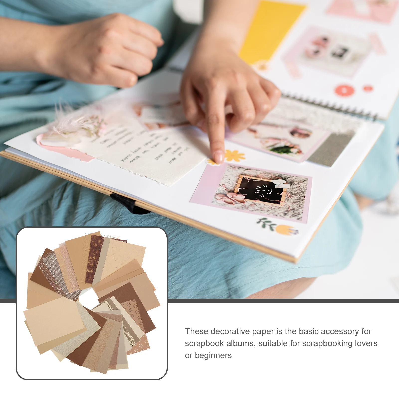 

30 Sheets Craft Scrapbooking Paper Diary Decorative Handicraft Vintage Art Paper For Diy Journaling Handmade Gift Party