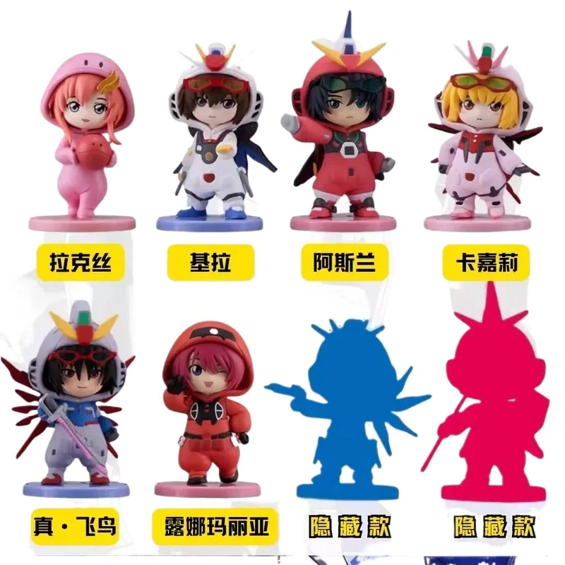 

2025 Original Bandai Action Figure Mobile Blind box Suit Anime Figures Q Style Model Statue Children Toys Birthday Gift