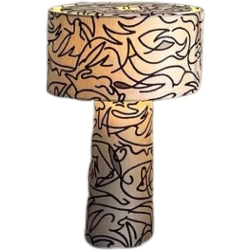 Bedroom bedside table lamp French medieval high-end study decorative lamp