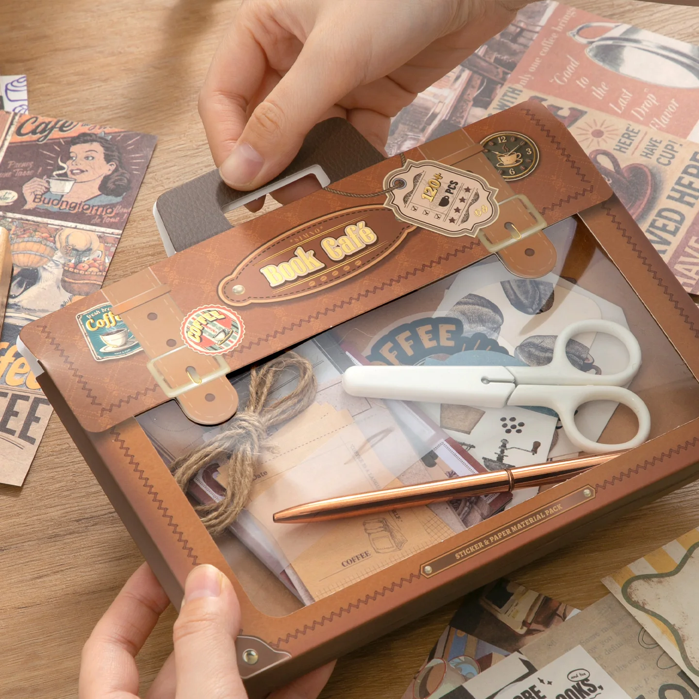 Alinacutle 121pcs Vintage Junk - Vintage Junk Journal Scrapbooking Paper ulasan dan harga