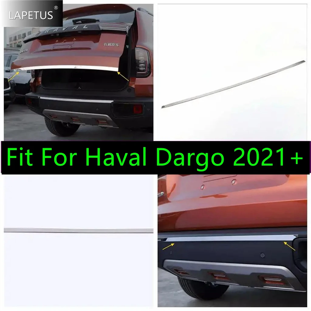 

Подходит для Haval Dargo 2021 2022 автомобильное украшение заднего бампера/задние ворота багажника задняя дверь багажника полоса наклейка крышка отделка Аксессуары