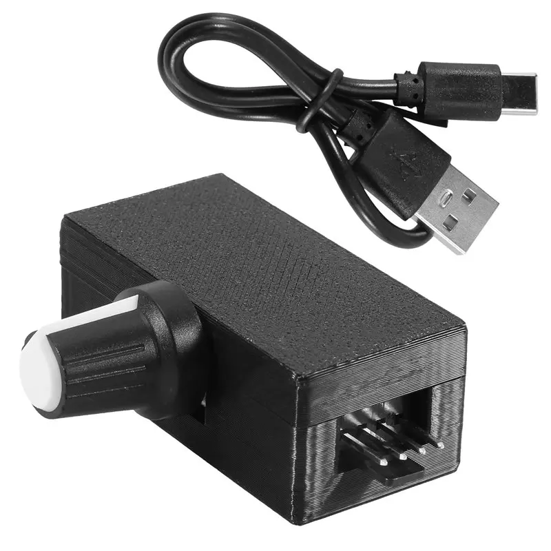 Delicate Texture-PWM Speed Controller 4Pin PWM Fan Governor USB TYPE-C Power Supply DIY Watercooling Cooler Durable Easy Install