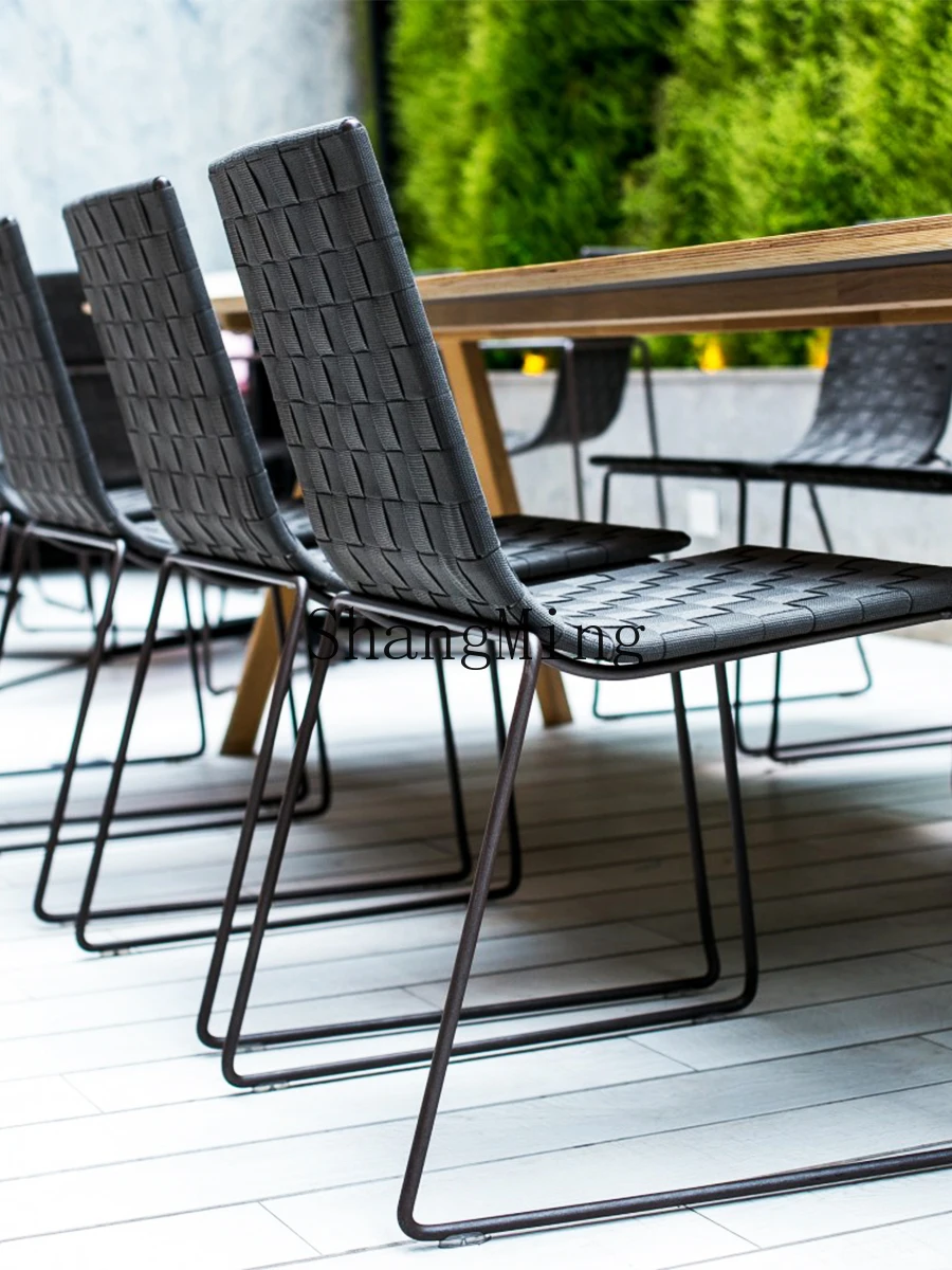 HJ outdoor woven leisure sofa chair combination garden engineering outdoor courtyard garden villa furniture