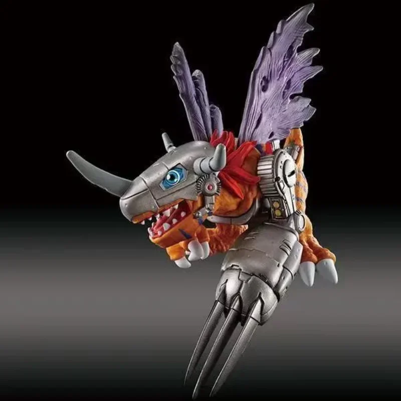 Bandai Original Digimon Tyrannosaurus 1/9 17cm Soft Adhesive Hand Handle Metal Mechanical Evil Dragon