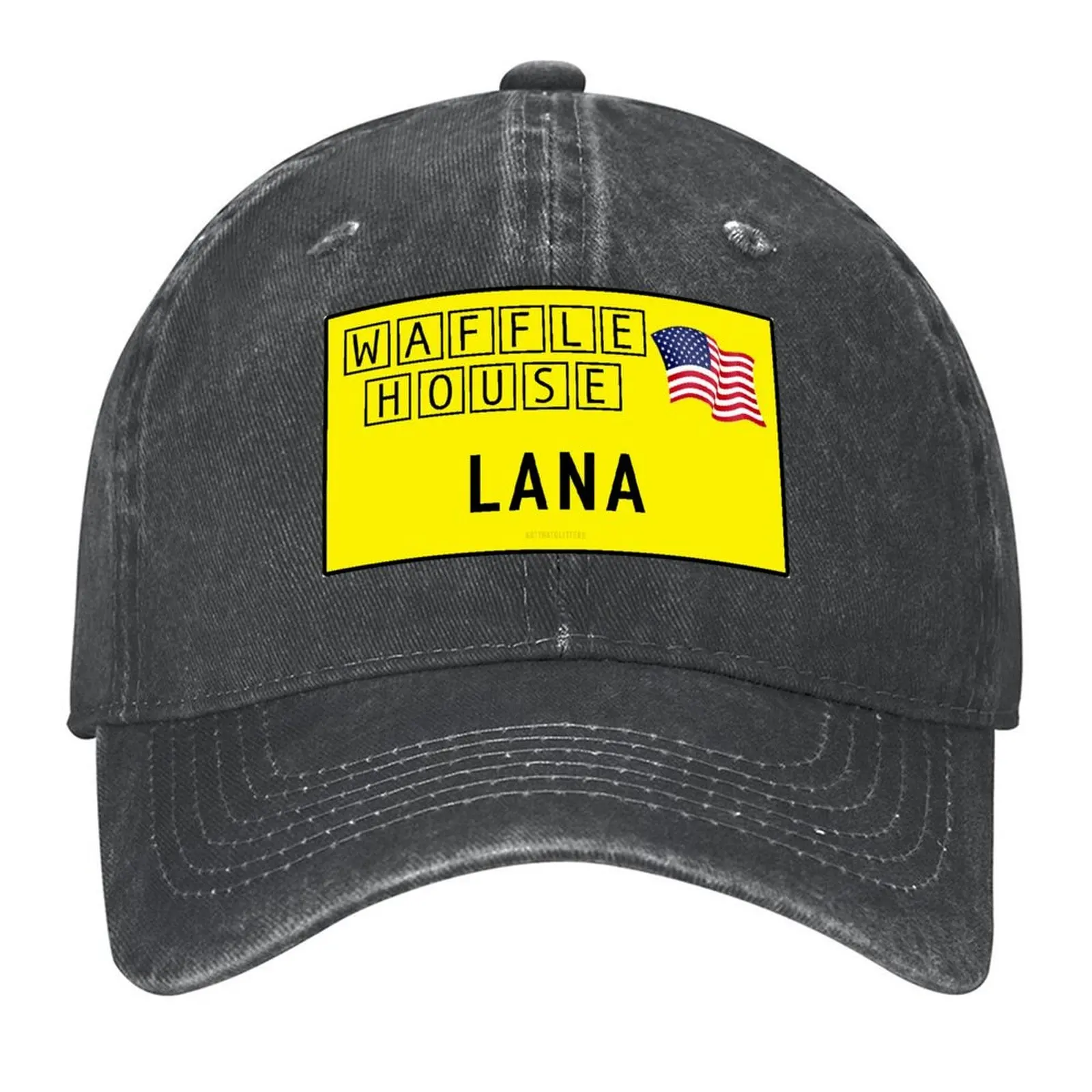 

Lana Del Rey Waffle House Name Tag Baseball Cap Horse Hat Mountaineering New In The Hat sun caps For Men Women's