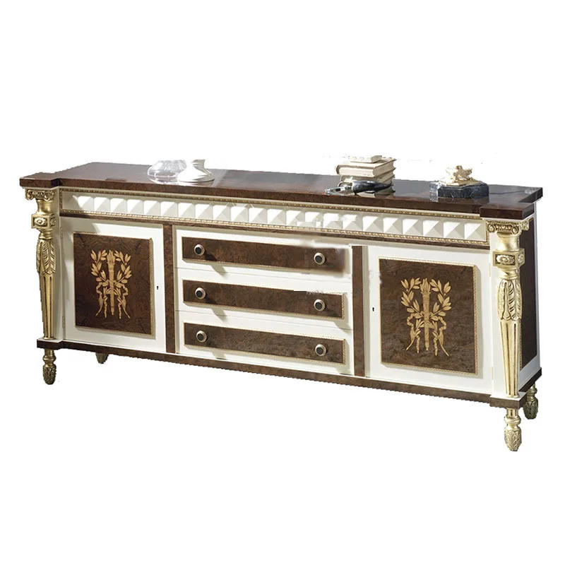 

Classic TV cabinet Large apartment dining room European-style dining cabinet Large capacity kitchen storage cupboard furniture