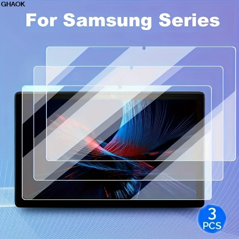3PCS Tempered Glass for Samsung Galaxy Tab S6 Lite A9 Plus S8 S9 Plus Ultra S7 Fe S9 Fe 12.4 A8 S10 S11 Film Screen Protectors