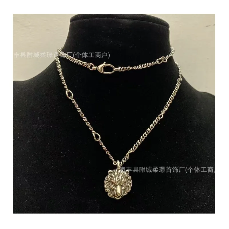 

New Animal Lion Little Lion Pendant Necklace Clavicle Chain Fashion Niche Summer Necklace
