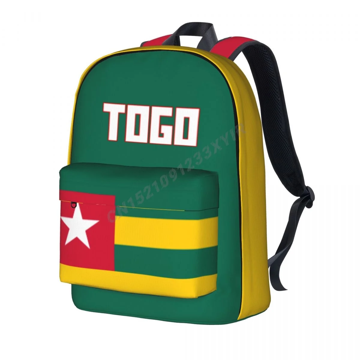 Unisex Backpack Togo Flag Stitch Schoolbag Messenger Bag Case Laptop Travel Bag Mochila Gift