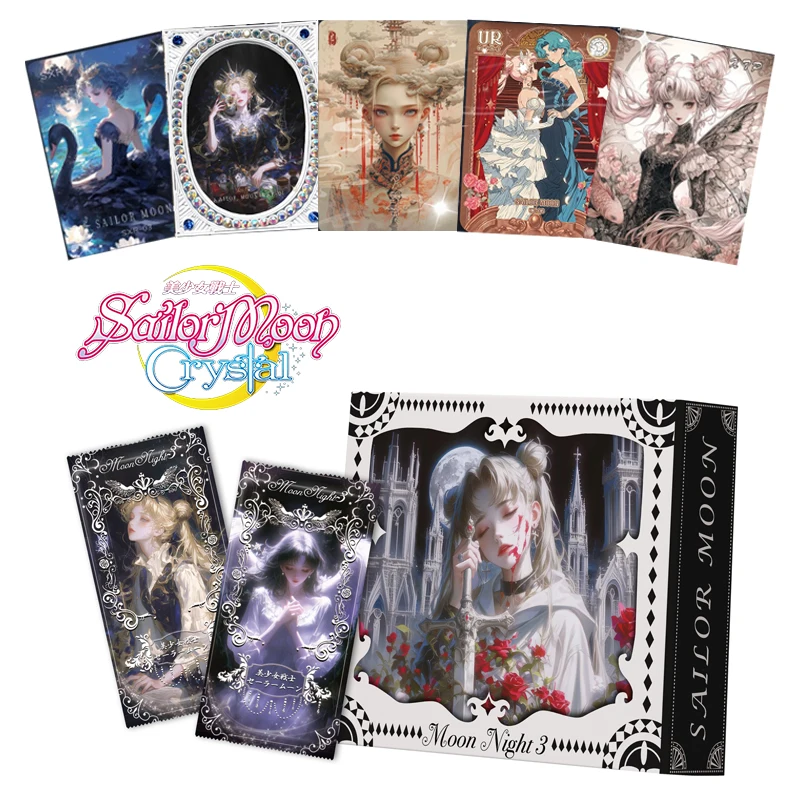 

Moon Night Оригинальная карта Сейлор Мун Vol.03 TLR Редкие коллекционные карты персонажей аниме Карты для настольных игр Детские игрушки Подарок для мальчиков и девочек